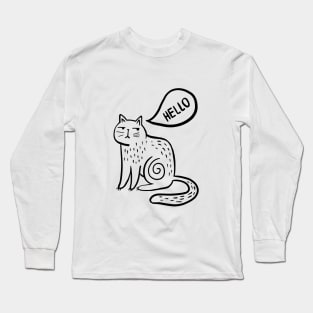 Sad cat Long Sleeve T-Shirt